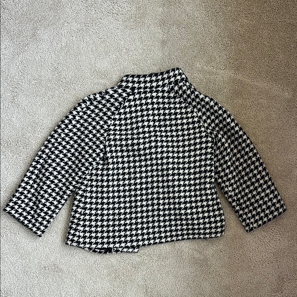 Black & White Banana Republic Houndstooth Jacket, XS - Picture 2 of 5